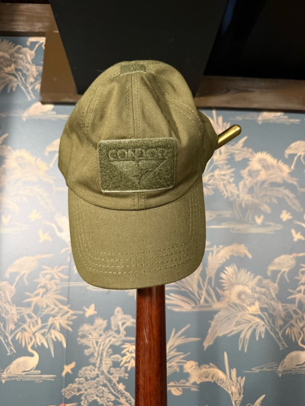 Olive Green Tactical Baseball Cap with Patch